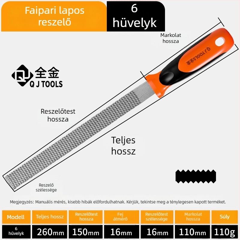 Faipari reszelő készlet: sík, félkör és kör alakú reszelők mahagóni keményfához