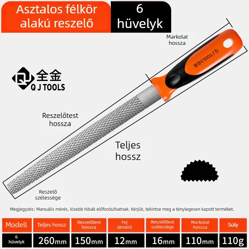 Faipari reszelő készlet: sík, félkör és kör alakú reszelők mahagóni keményfához