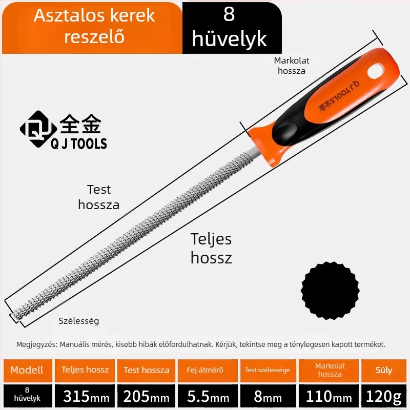 Faipari reszelő készlet: sík, félkör és kör alakú reszelők mahagóni keményfához