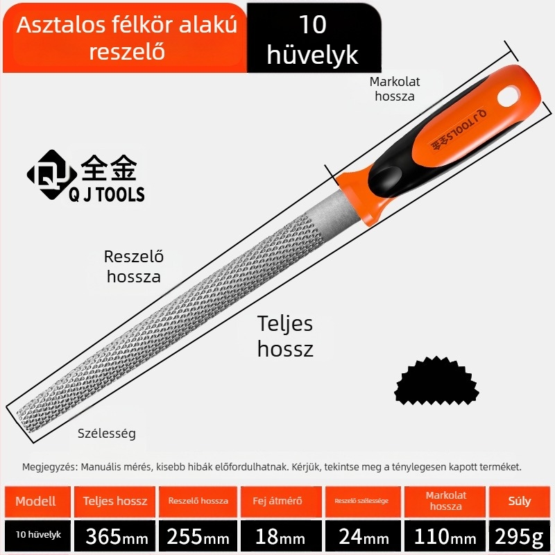 Faipari reszelő készlet: sík, félkör és kör alakú reszelők mahagóni keményfához