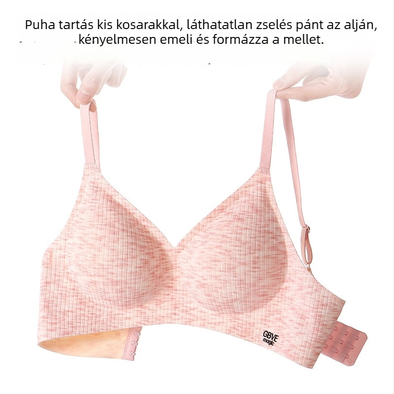Varrat nélküli, légáteresztő női melltartó kis méretű keblekhez, push-up, könnyű és lélegző, szép hátsó kontúr