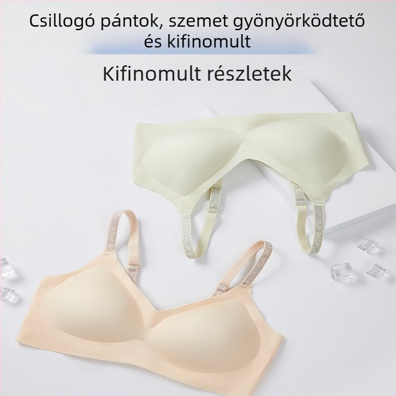 Herbális kamélia illatú varrás nélküli melltartó, 433-as szám, nejlon, vékony formázott kosarak, kényelmes támasz