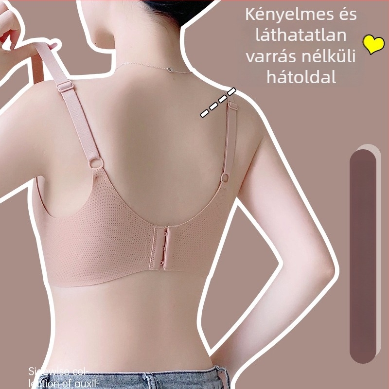 Plusz méretű, varrás nélküli melltartó, 3/4 formázott kosarakkal, vékony formázott kosár, összegző hatás, sportos hátsó rész, nylon