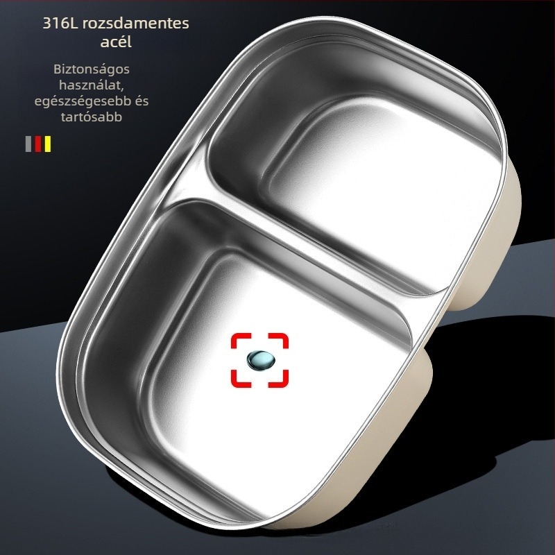 316 rozsdamentes acél ebédes doboz, élelmiszer-minőségű, mikrózható, túlméretes, szigetelt ebédes doboz diákoknak és munkához