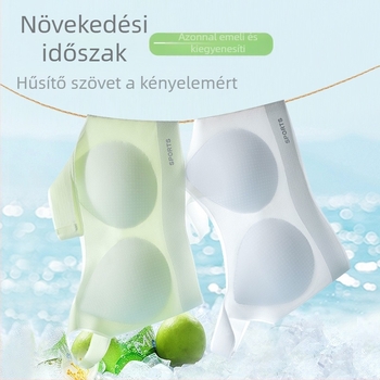 Sima melltartó-vest lányoknak 12–16 évesek számára, könnyű Ice Silk anyag