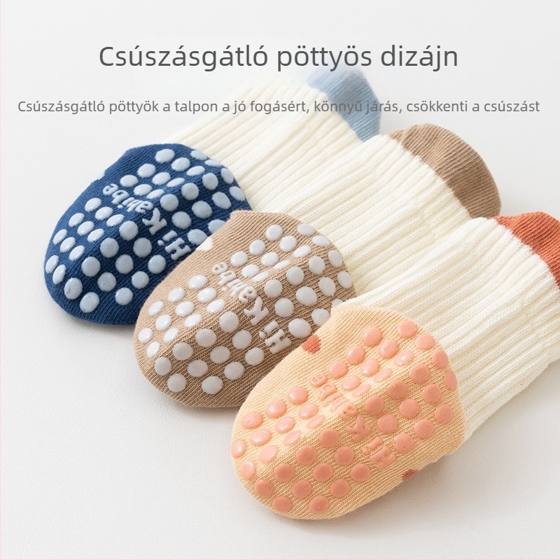 Baba padlóra való zokni, A osztály, tavasz–nyár, csúszásmentes, gyerekeknek, rajzfilm mintákkal