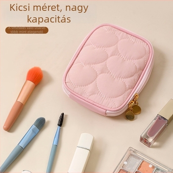Koreai stílusú rúzs- és kozmetikai táska, minimalist utazó clutch, hordozható mini smink rendező
