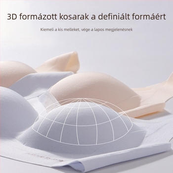 Varrás nélküli melltartó kicsi mellre, push-up hatás, ultra vékony nyári sportmelltartó mellény-stílusban, oldalsó formázás