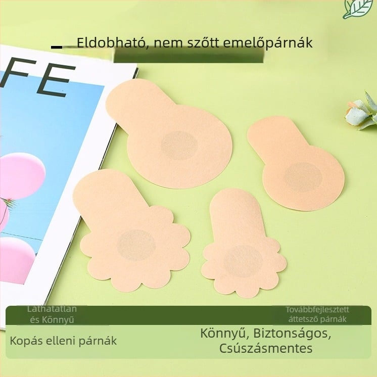 Ultra vékony, láthatatlan mellbimbó párnák netszövött anyagból, légáteresztő, kerek formájú, nyári viselethez