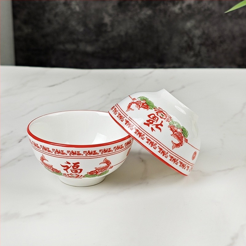 3,6 hüvelykes porcelán tálak, kis Mártogatós és leveses tálak, alglazúrral színezettek, kínai stílusú otthoni használatra