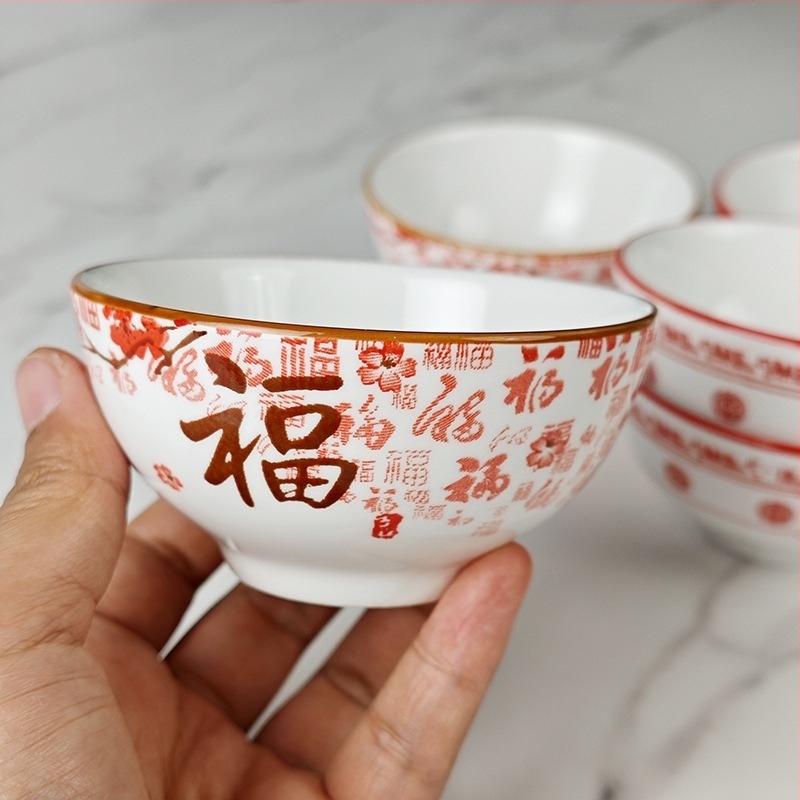 3,6 hüvelykes porcelán tálak, kis Mártogatós és leveses tálak, alglazúrral színezettek, kínai stílusú otthoni használatra