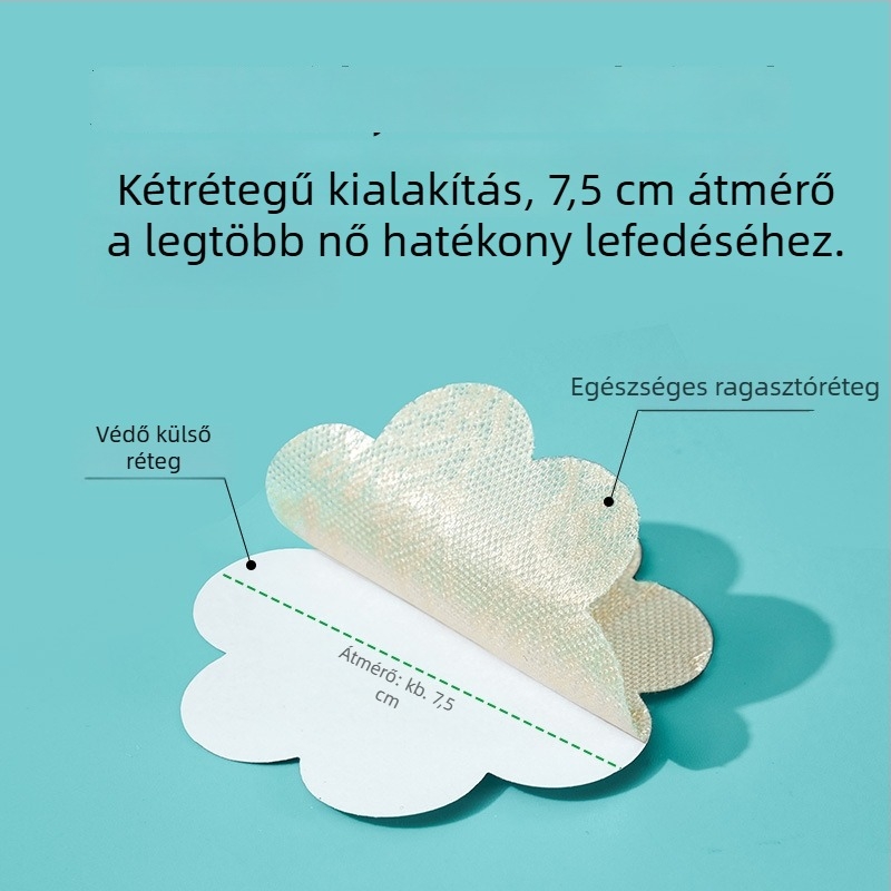 Csipkés mellpatch, nyári varrat nélküli, hátpántos dizájn, újrahasználható, diszkrét fedés