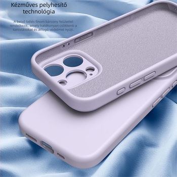 iPhone 17 Pro folyékony szilikon tok – teljes védelem a kamera számára, ütésálló, precíz kivágások, színválaszték: sárga, szürke, fekete, antik fehér