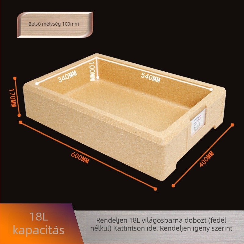 Mousse sütemények szállító doboza – EPP habosított izoláló doboz sütéshez és szállításhoz 18L/24L/29.5L/33.5L
