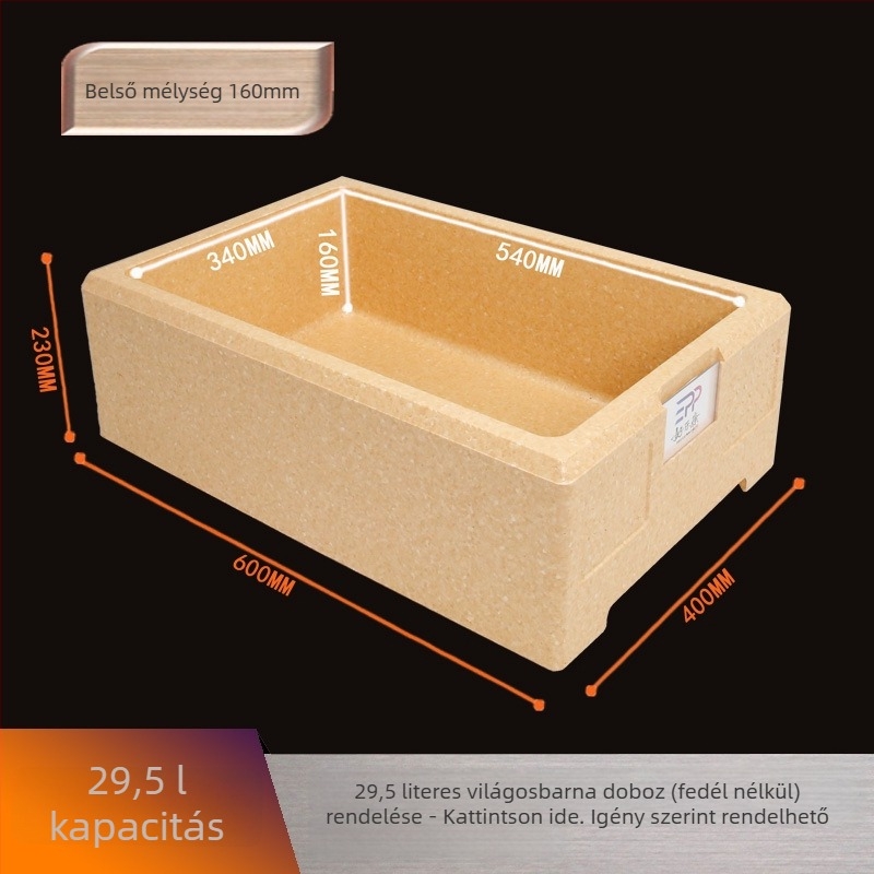 Mousse sütemények szállító doboza – EPP habosított izoláló doboz sütéshez és szállításhoz 18L/24L/29.5L/33.5L