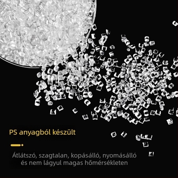 Egyszer használatos kemény műanyag tányérok gyümölcsökhöz és nassolnivalókhoz, kristálytiszta, vastagabb kialakítás, étkezői tányérok, élelmiszer-biztonsági minőség, háztartási használatra.