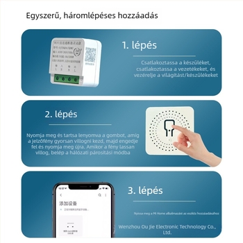 Okos kapcsoló Wi‑Fi közvetlen csatlakozással, időzítővel, Bluetooth Mesh-sel és távoli vezérléssel