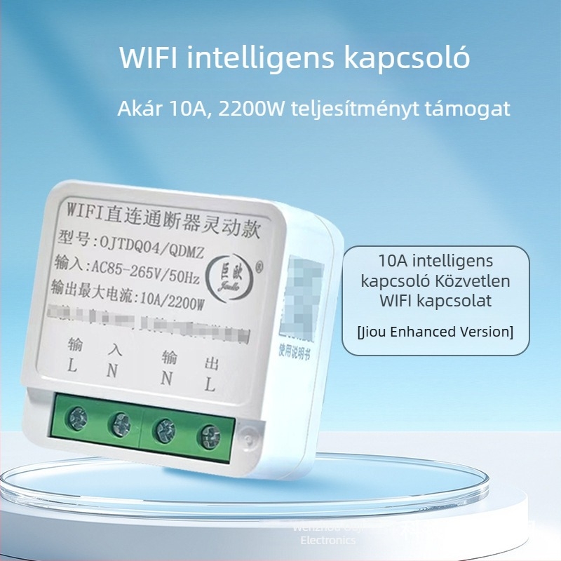 Okos kapcsoló Wi‑Fi közvetlen csatlakozással, időzítővel, Bluetooth Mesh-sel és távoli vezérléssel