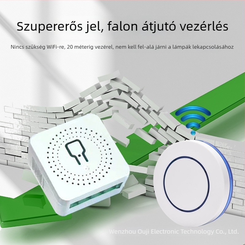 Okos kapcsoló Wi‑Fi közvetlen csatlakozással, időzítővel, Bluetooth Mesh-sel és távoli vezérléssel