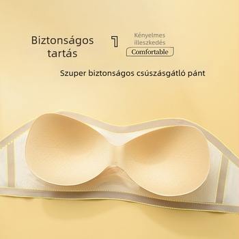 Pánt nélküli nyári anti-slip push-up melltartó kis mellekhez, láthatatlan fedéssel, vezeték nélküli