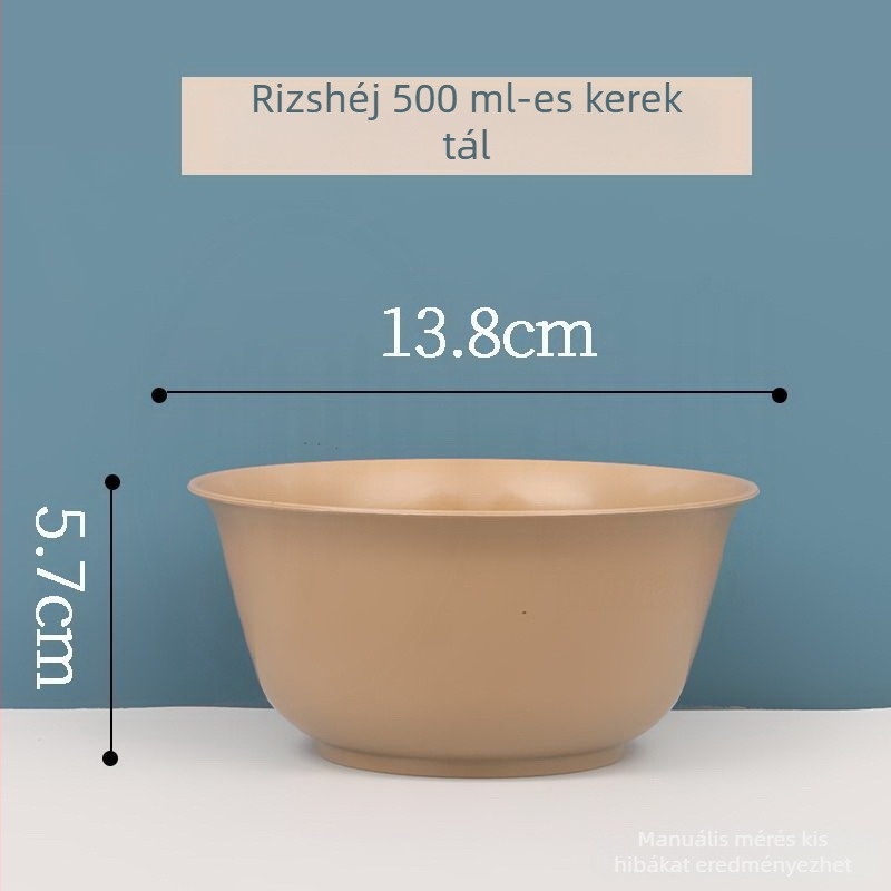 Rizshéjból készült egyszer használatos edények – luxus vastagított tálak, poharak, tányérok és evőeszközök otthoni használatra, biológiailag lebomló
