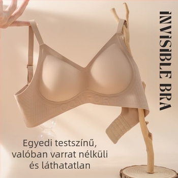 Mangini női varrás nélküli alsónemű integrált láthatatlan melltartóval, lélegző hátsó formázással nyárra