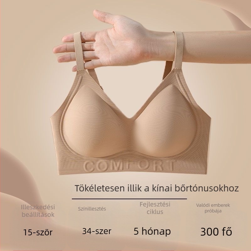Mangini női varrás nélküli alsónemű integrált láthatatlan melltartóval, lélegző hátsó formázással nyárra