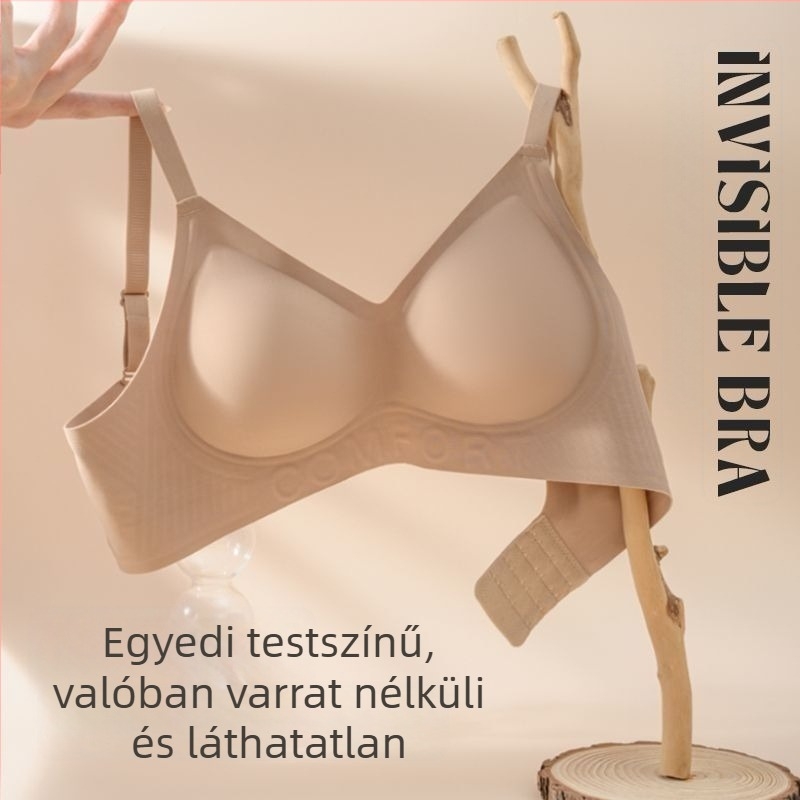 Mangini női varrás nélküli alsónemű integrált láthatatlan melltartóval, lélegző hátsó formázással nyárra