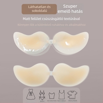 Láthatatlan ultra-vékony szilikon mellpadok mangó formájú csészékkel a megemeléshez