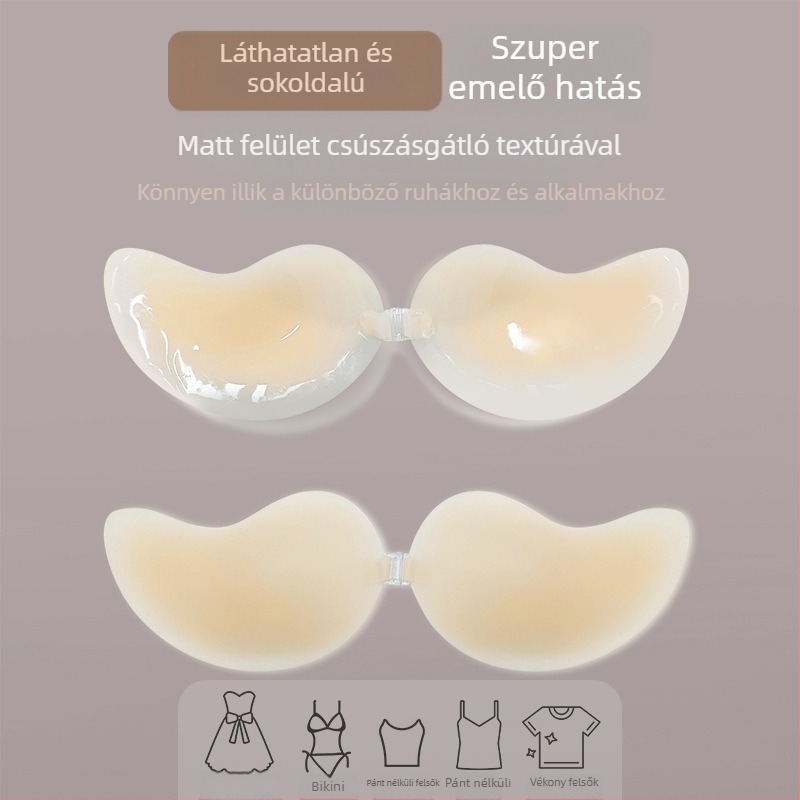 Láthatatlan ultra-vékony szilikon mellpadok mangó formájú csészékkel a megemeléshez