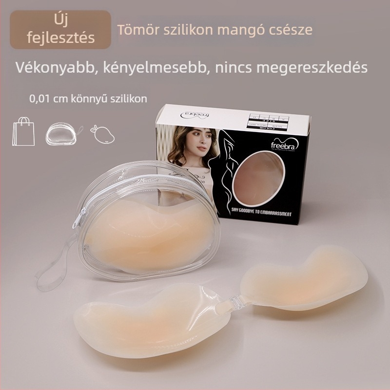 Láthatatlan ultra-vékony szilikon mellpadok mangó formájú csészékkel a megemeléshez