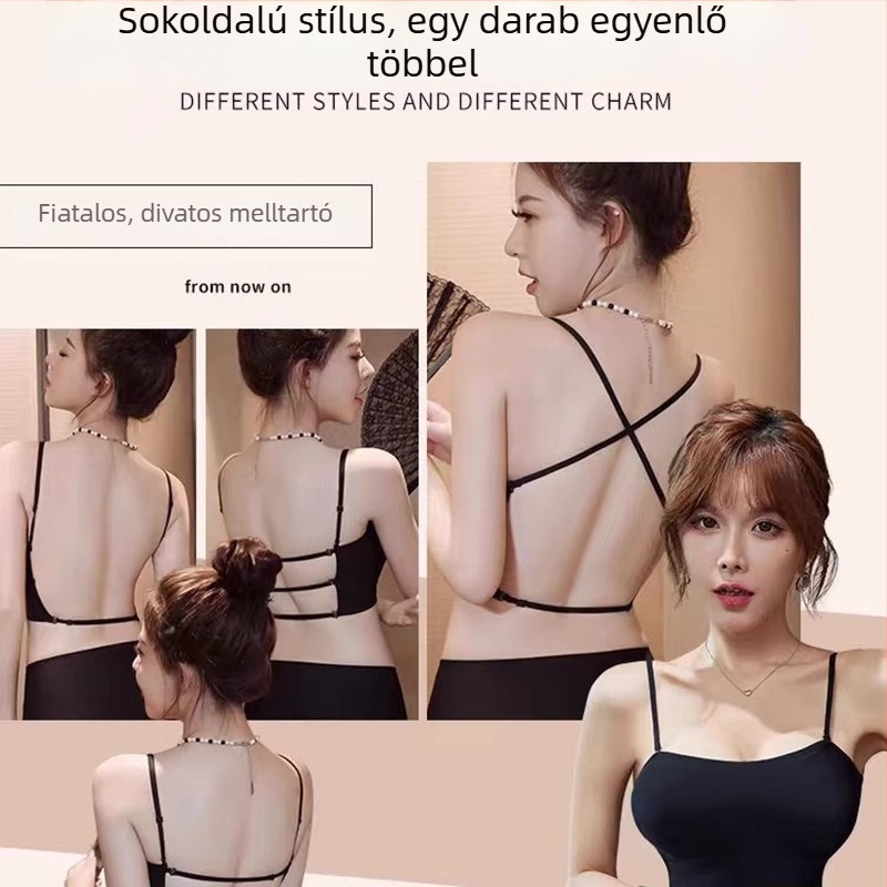 U-alakú hátsó melltartó pamutból, vállpánt nélküli, kis mellhez, összébb húzó hatás, optikailag növeli a dekoltázst