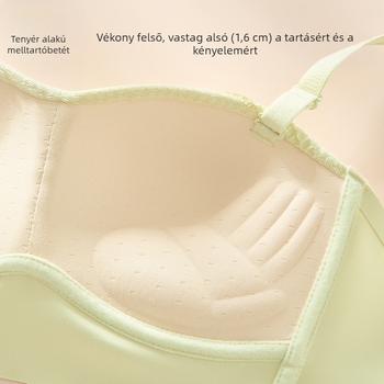 Csipkés plisírozott melltartó félkosaras csészével, push-up, átlátszatlanság nélküli hátsó rész, lélegző nylon