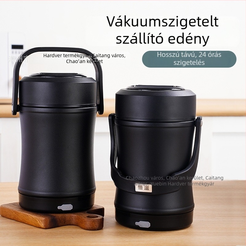 304 rozsdamentes acélból készült ebédes doboz USB fűtéssel, hőmérséklet-szabályozás, 2,0 literes kapacitás, diákoknak és dolgozóknak, autóban is használható