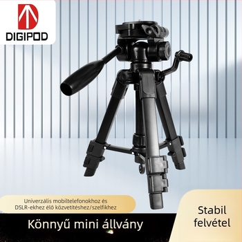 Mini asztali tripod gimbállal DSLR és okostelefonhoz