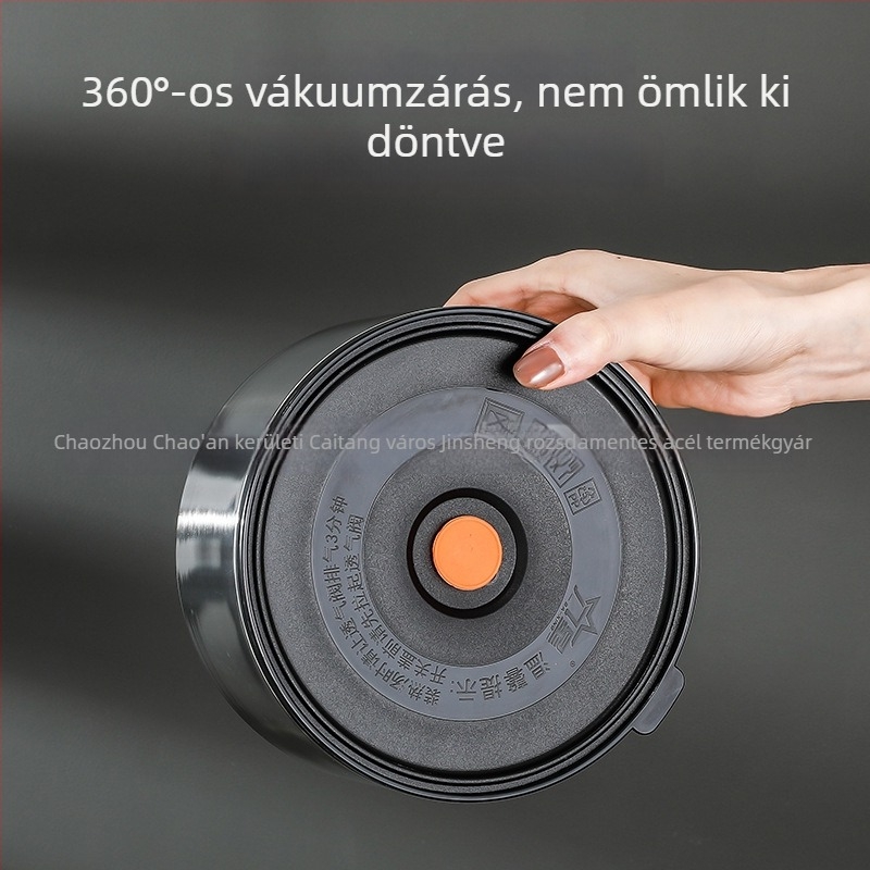 316L rozsdamentes acél vákuum ebédes doboz, többszintű szigeteléssel, bento doboz, 3 vagy 4 réteg, élelmiszer-minőségű, szivárgásmentes