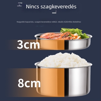 304 rozsdamentes acélból készült, tömörített vákuumos szigetelésű hordozható ebédes doboz, szivárgásmentes, diákoknak, 1.5L/2.0L/2.6L