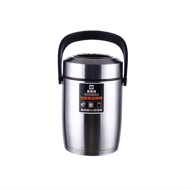 304 rozsdamentes acélból készült, tömörített vákuumos szigetelésű hordozható ebédes doboz, szivárgásmentes, diákoknak, 1.5L/2.0L/2.6L