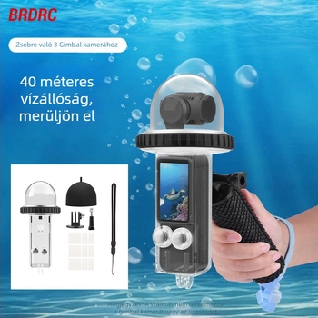 BRDRC védőburkolat DJI Osmo Pocket 3 gimbal kamera számára – vízálló merülő ház 40 m-ig