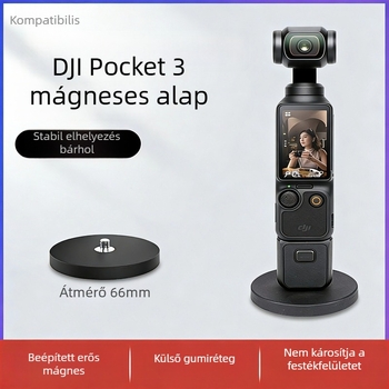 DJI Pocket 3 mágneses asztali alap, vákuumos rögzítő és tartó korláthoz sportkamerákhoz