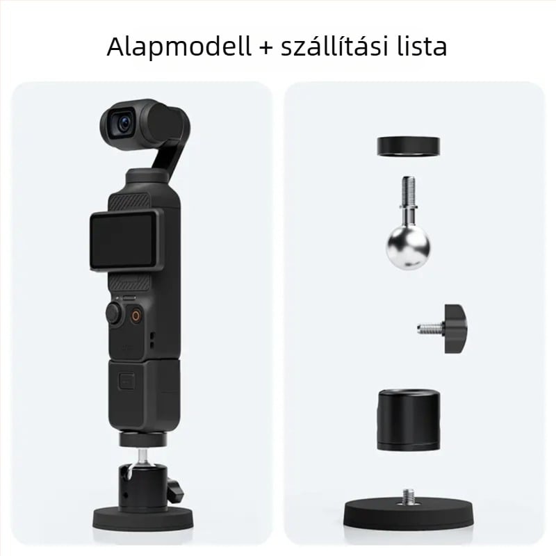 DJI Pocket 3 mágneses asztali alap, vákuumos rögzítő és tartó korláthoz sportkamerákhoz