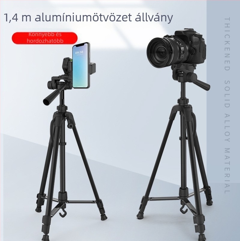 3520 DSLR-kamera állvány, padlóra álló fotózáshoz és élő közvetítéshez, hordozható telefon-tartó