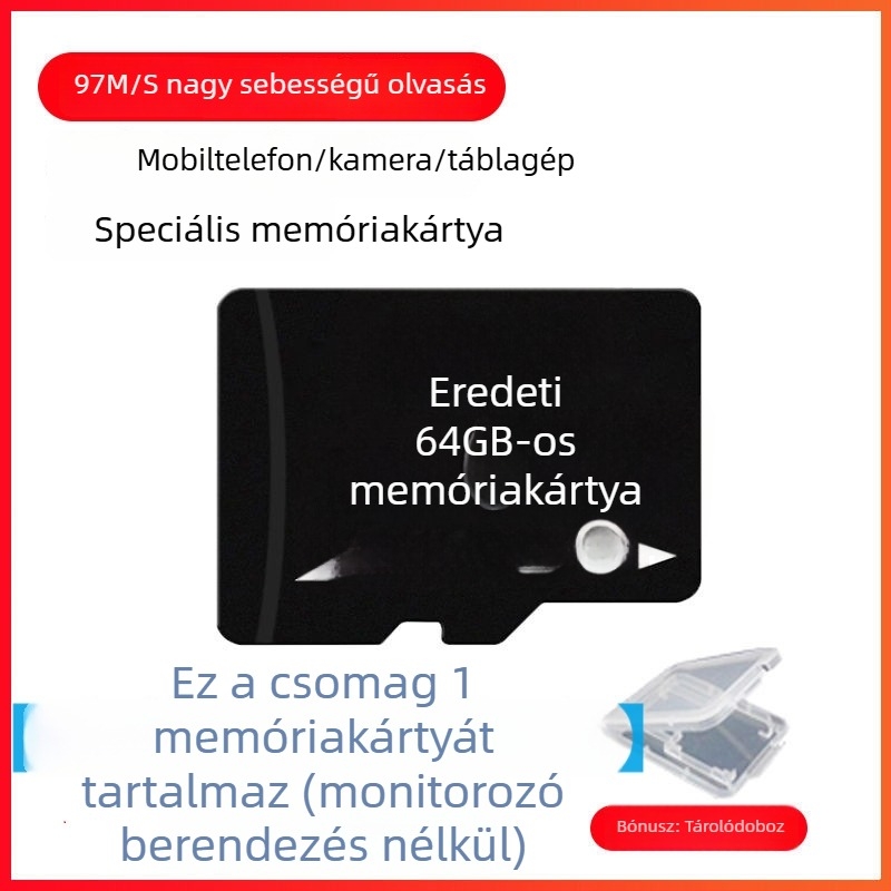 Vezeték nélküli Wi-Fi kamera otthoni megfigyeléshez, távoli ellenőrzés okostelefonról, 1080p HD, éjjellátás, V380Pro
