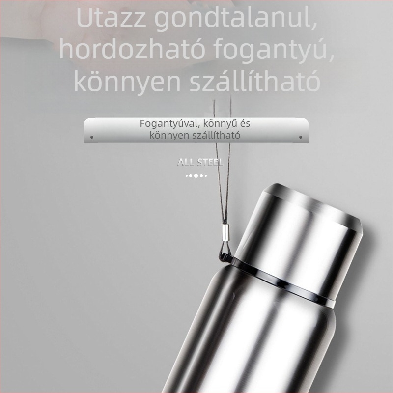 316 rozsdamentes acél termosz pohár, belső 316, külső 304, szigetelt, nagy kapacitású, kirándulásokhoz és utazásokhoz