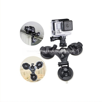 GoPro autós alacsony szögű tartó Pan/Tilt fejjel és háromszög vákuumcsészével