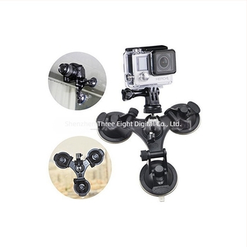 GoPro autós alacsony szögű tartó Pan/Tilt fejjel és háromszög vákuumcsészével