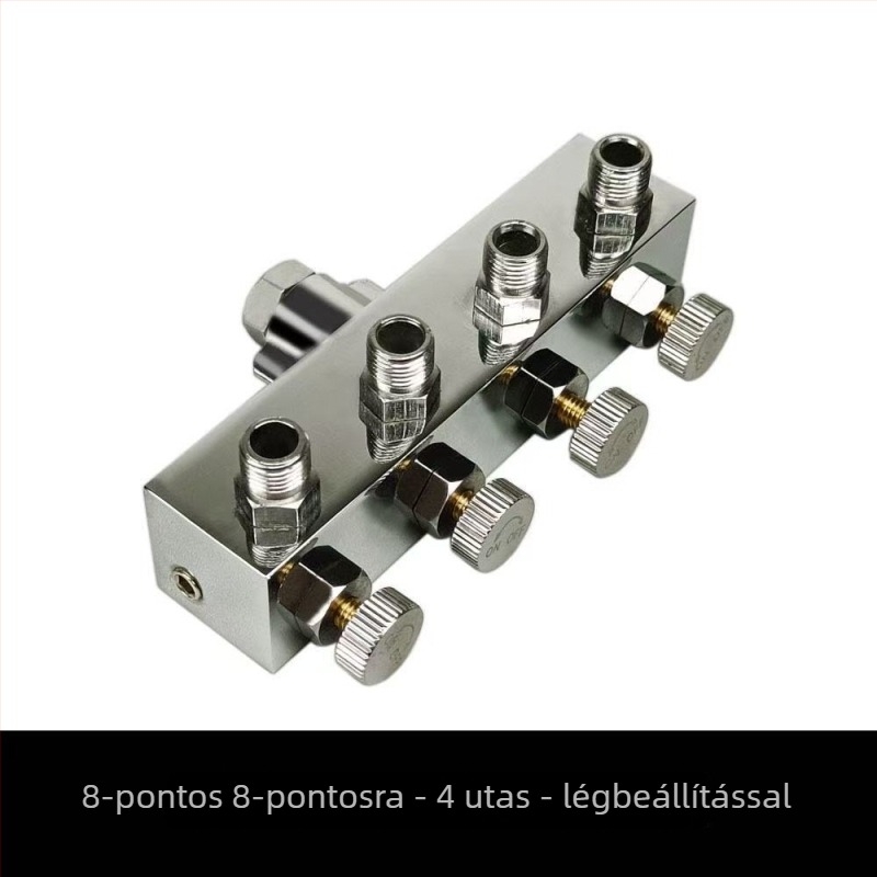 Univerzális légpumpa- és permetezőpisztoly adapter készlet 8-ágú légcső-csatlakozóval