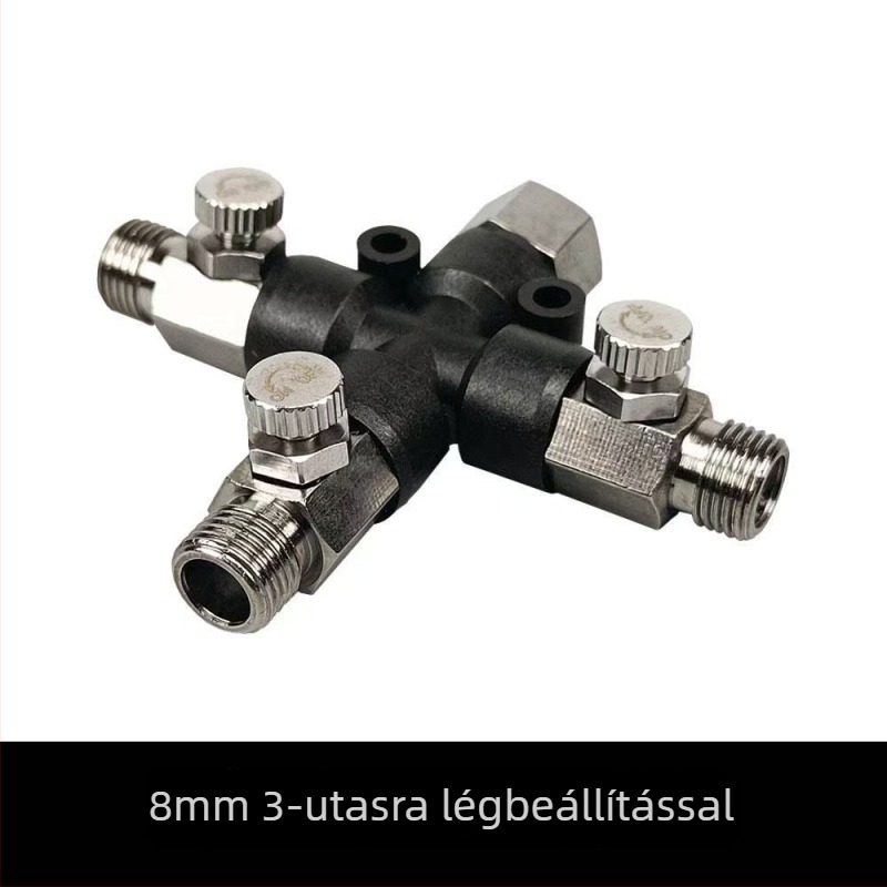 Univerzális légpumpa- és permetezőpisztoly adapter készlet 8-ágú légcső-csatlakozóval