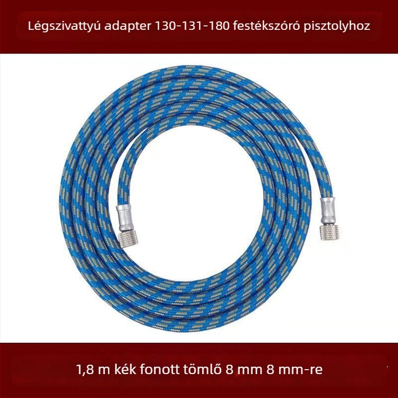 Univerzális légpumpa- és permetezőpisztoly adapter készlet 8-ágú légcső-csatlakozóval