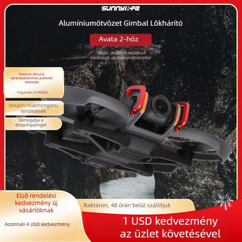 Alumínium ötvözetű védőkar Avata 2 drónhoz – gimbal kamera ütközésvédelem
